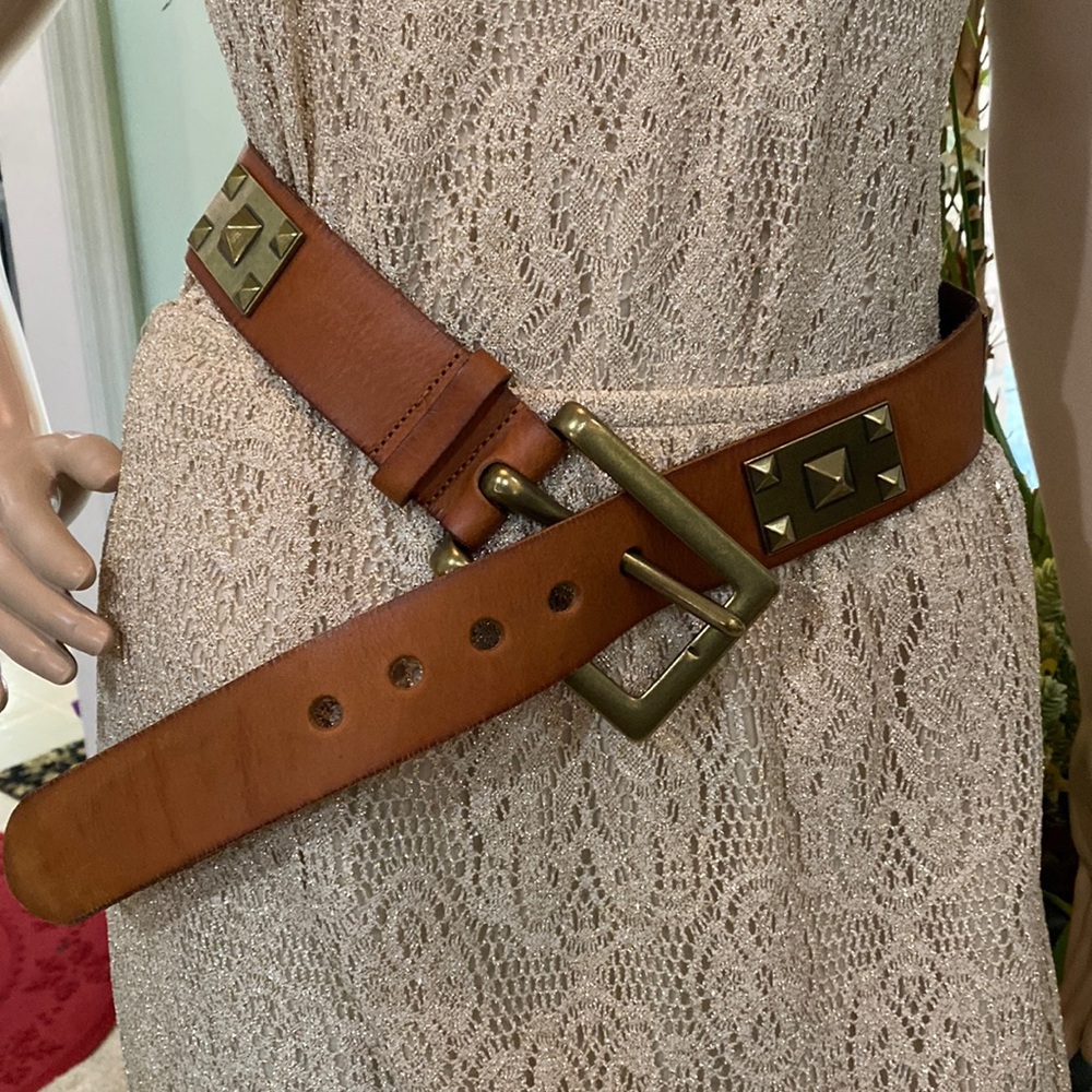 Linea Pelle Collection leather Statement Belt.